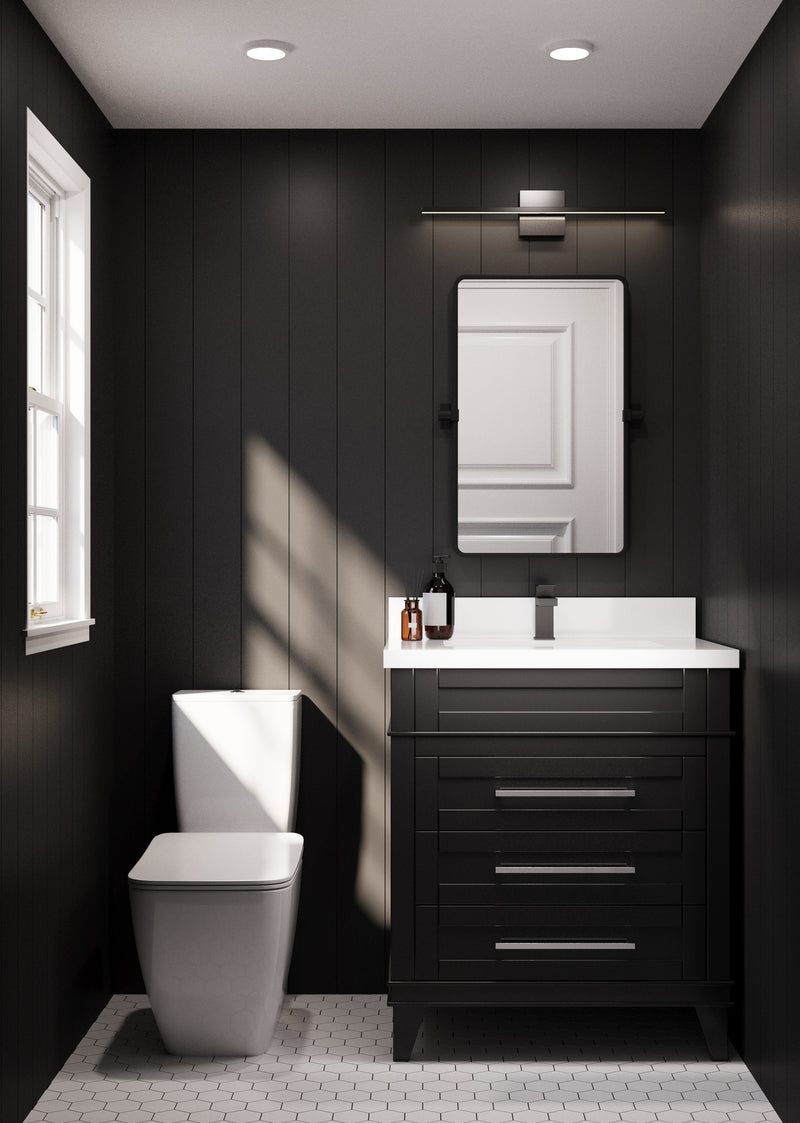 Avenue 30" Solid Wood Vanity w/ Quartz Countertop