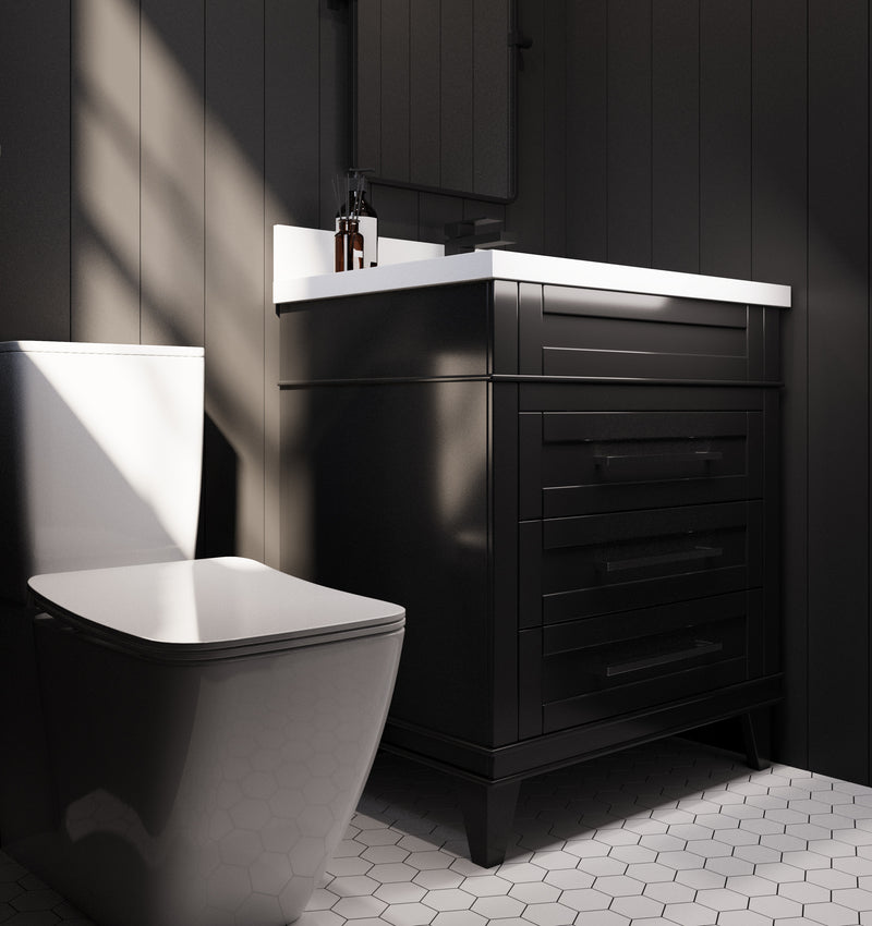 Avenue 30" Solid Wood Vanity w/ Quartz Countertop