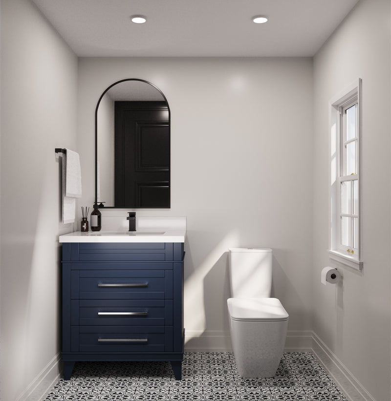 Avenue 30" Solid Wood Vanity w/ Quartz Countertop