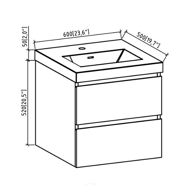 Adelaide 24" Matte Black