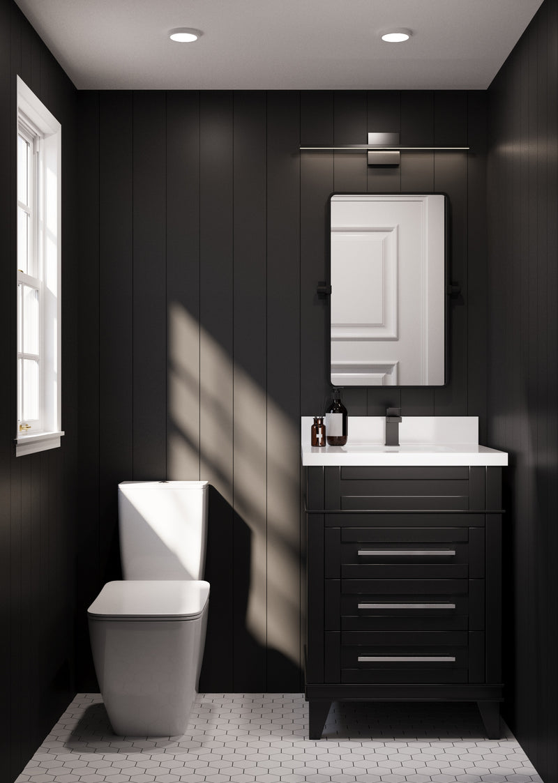 Avenue 24" Solid Wood Vanity w/ Quartz Countertop