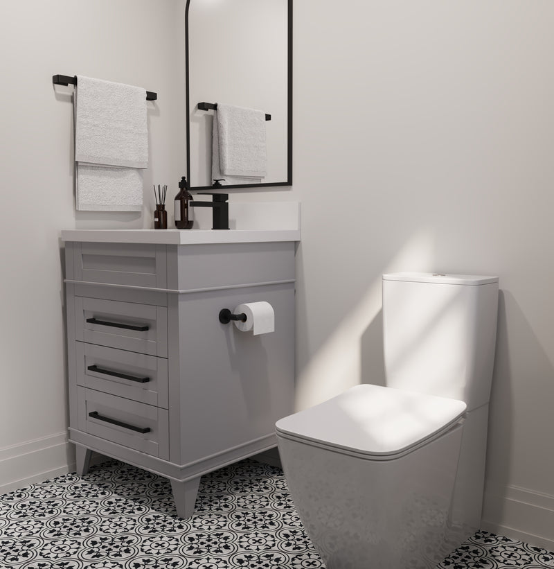 Avenue 24" Solid Wood Vanity w/ Quartz Countertop