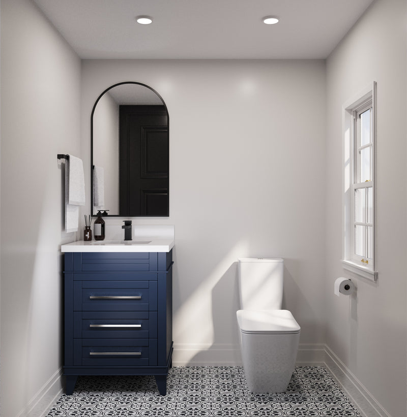 Avenue 24" Solid Wood Vanity w/ Quartz Countertop
