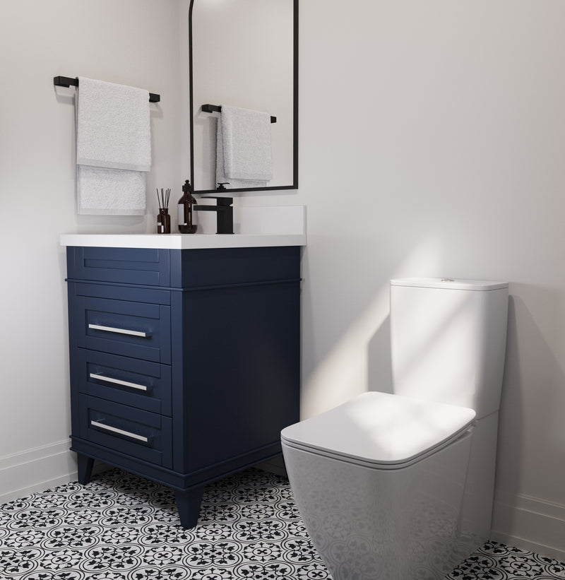 Avenue 24" Solid Wood Vanity w/ Quartz Countertop