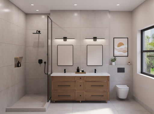 72" Hudson Solid Wood Double Vanity - Natural Oak - All Drawers