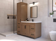 18" Hudson Linen Tower - Natural Oak