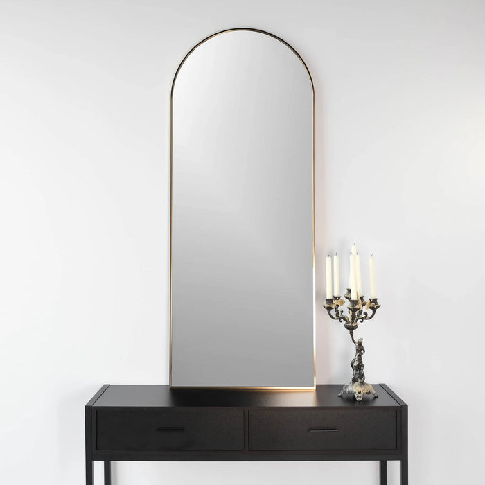Juliet Gold Arch Mirror 24x60"