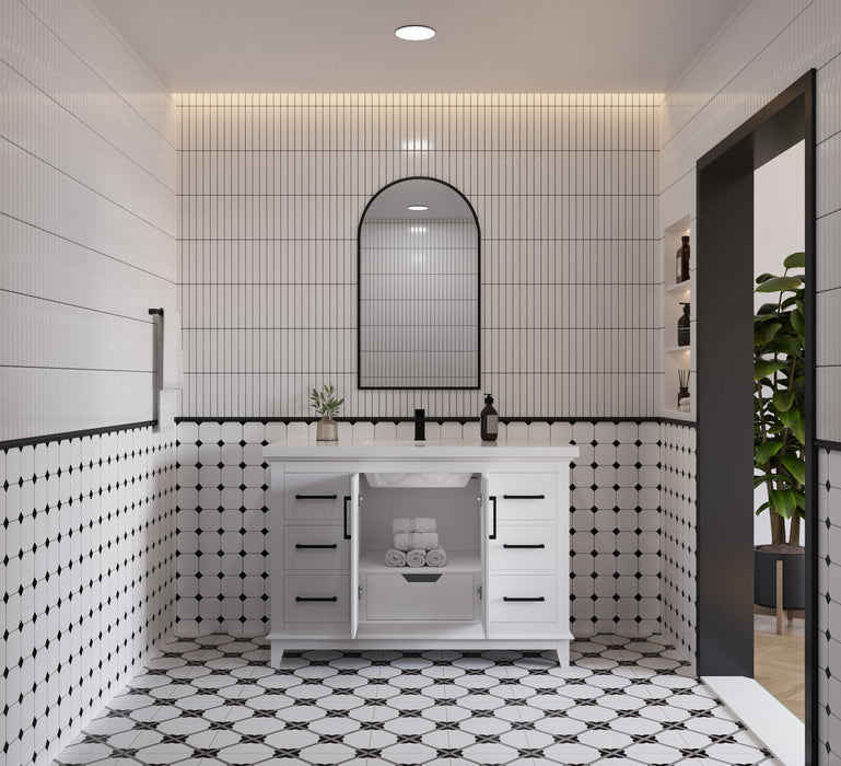 Midtown 48" Solid Wood Vanity with Quartz Countertop