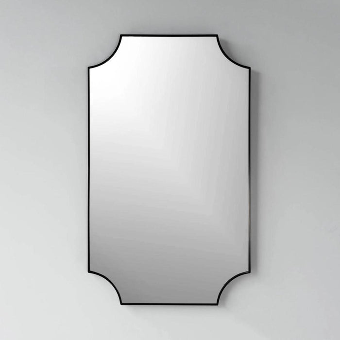 Aurora Black Octagonal Mirror 24x40"