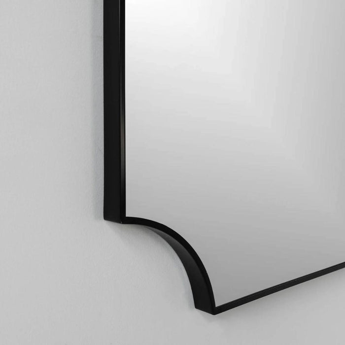 Aurora Black Octagonal Mirror 24x40"