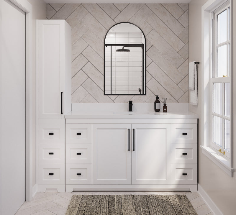 Westmount Solid-Wood Canadian Single Door Linen Tower