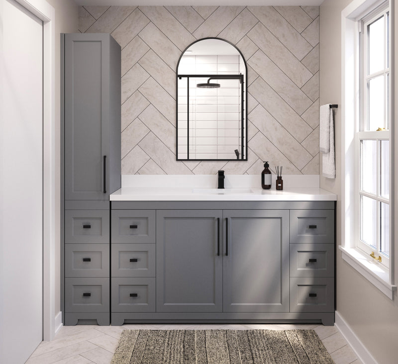 Westmount Solid-Wood Canadian Single Door Linen Tower