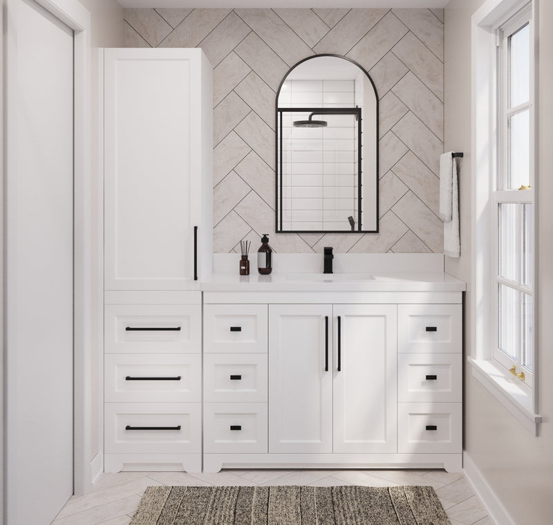 Westmount Solid-Wood Canadian Single Door Linen Tower