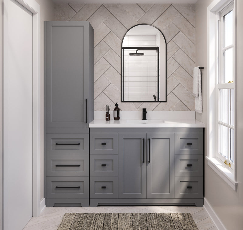 Westmount Solid-Wood Canadian Single Door Linen Tower