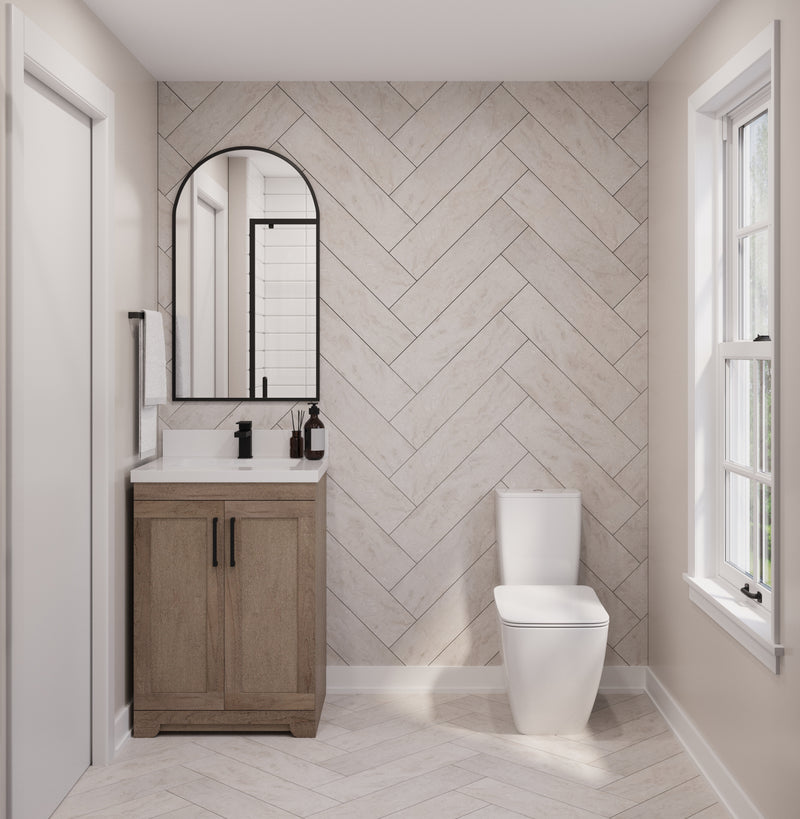 Westmount 24" Solid-Wood Canadian-Made Vanity w/ Quartz Top