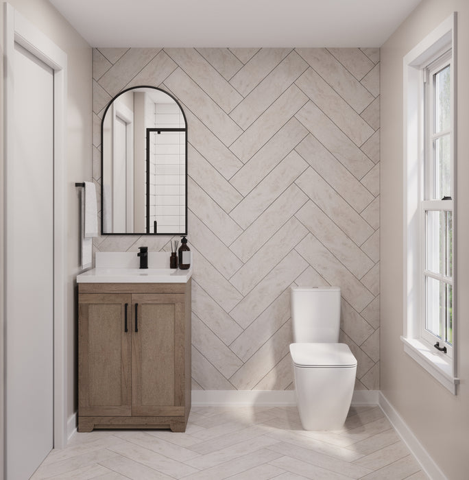 Westmount 24" Solid-Wood Canadian-Made Vanity w/ Quartz Top