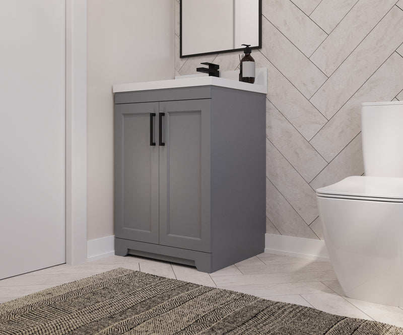 Westmount 24" Solid-Wood Canadian-Made Vanity w/ Quartz Top