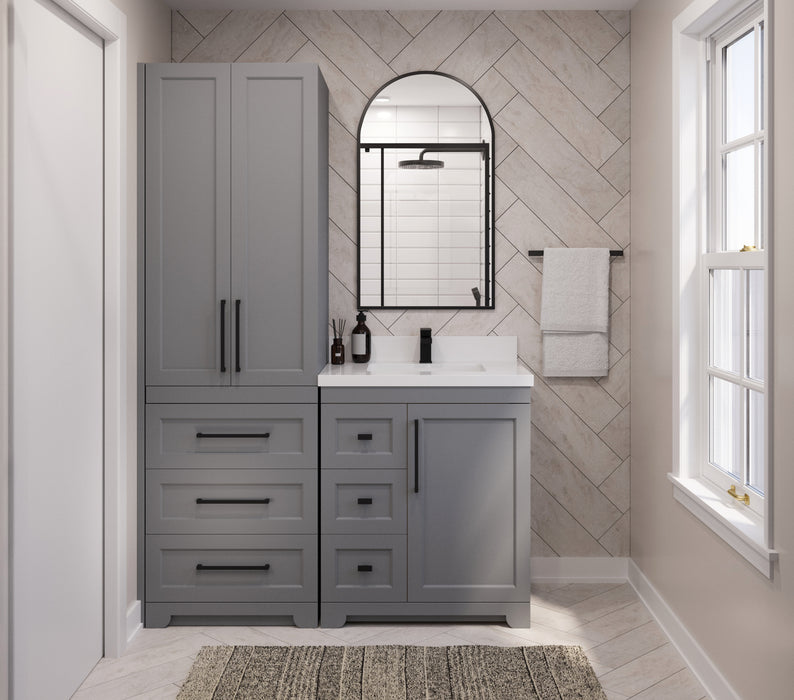 Westmount Solid-Wood Canadian Double Door Linen Tower