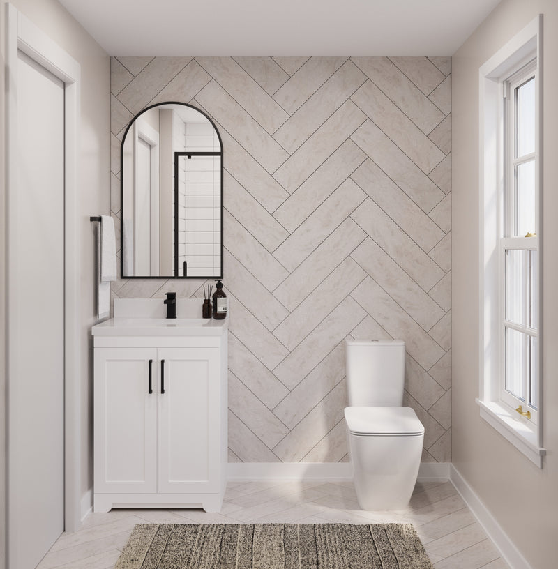 Westmount 24" Solid-Wood Canadian-Made Vanity w/ Quartz Top