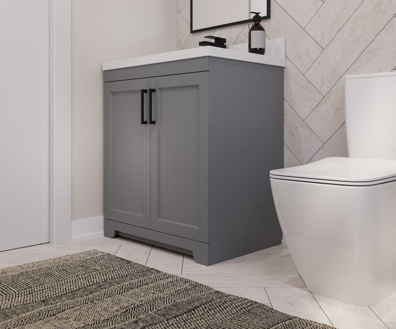 Westmount 30" Solid-Wood Canadian-Made Vanity w/ Quartz Top