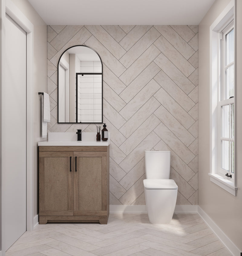 Westmount 30" Solid-Wood Canadian-Made Vanity w/ Quartz Top