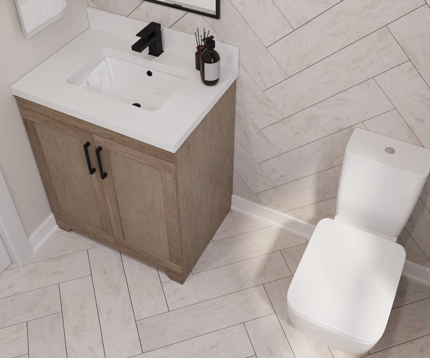 Westmount 30" Solid-Wood Canadian-Made Vanity w/ Quartz Top