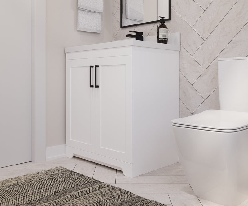 Westmount 30" Solid-Wood Canadian-Made Vanity w/ Quartz Top