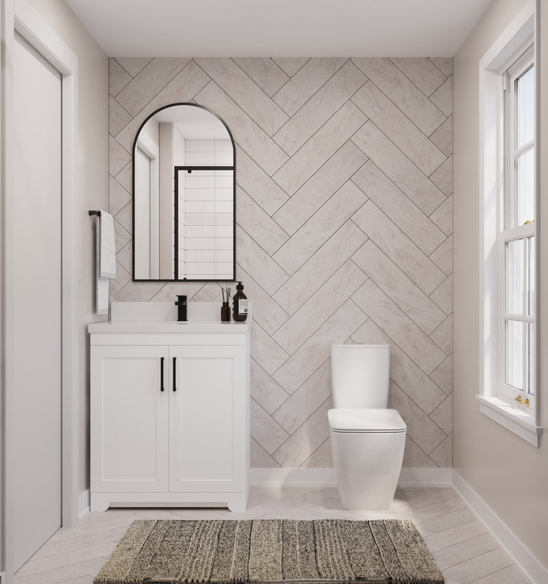 Westmount 30" Solid-Wood Canadian-Made Vanity w/ Quartz Top