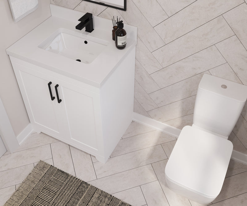 Westmount 30" Solid-Wood Canadian-Made Vanity w/ Quartz Top