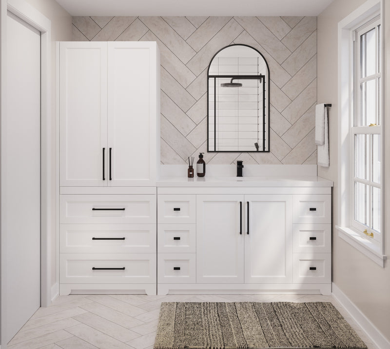 Westmount Solid-Wood Canadian Double Door Linen Tower