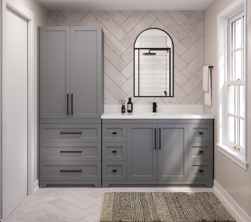 Westmount Solid-Wood Canadian Double Door Linen Tower