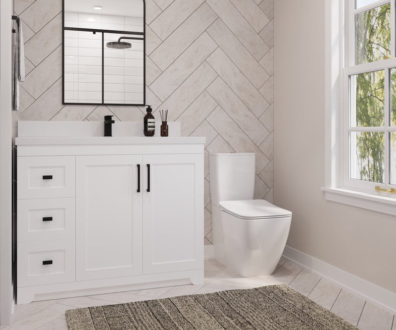 Westmount 42" Solid-Wood Canadian-Made Vanity w/ Quartz Top