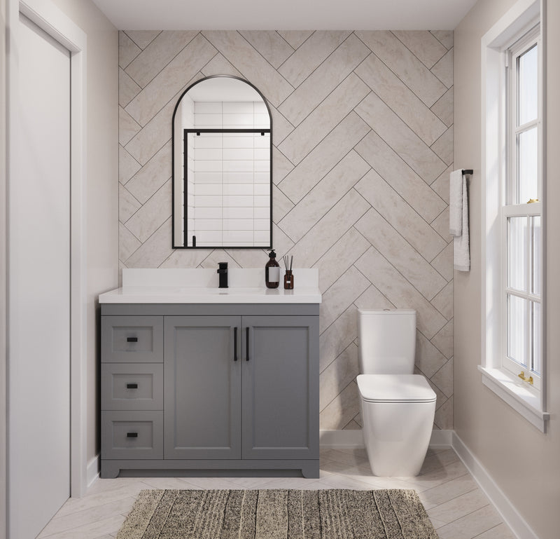 Westmount 42" Solid-Wood Canadian-Made Vanity w/ Quartz Top