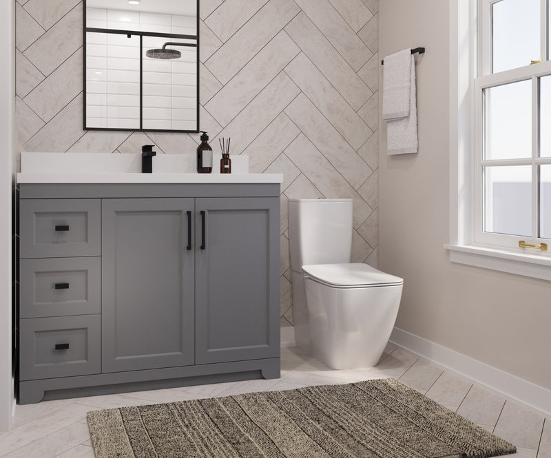 Westmount 42" Solid-Wood Canadian-Made Vanity w/ Quartz Top