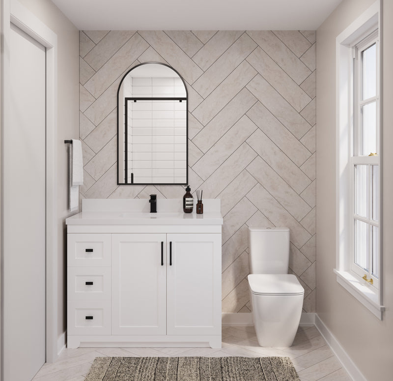 Westmount 42" Solid-Wood Canadian-Made Vanity w/ Quartz Top