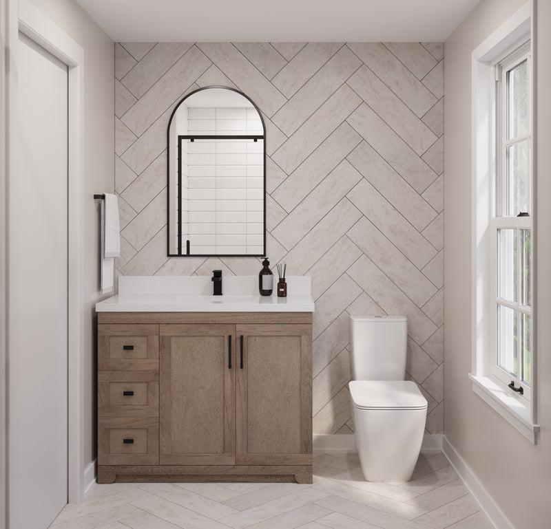 Westmount 42" Solid-Wood Canadian-Made Vanity w/ Quartz Top