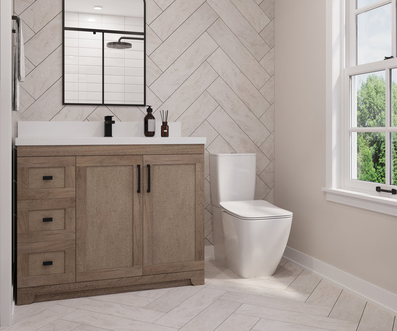 Westmount 42" Solid-Wood Canadian-Made Vanity w/ Quartz Top