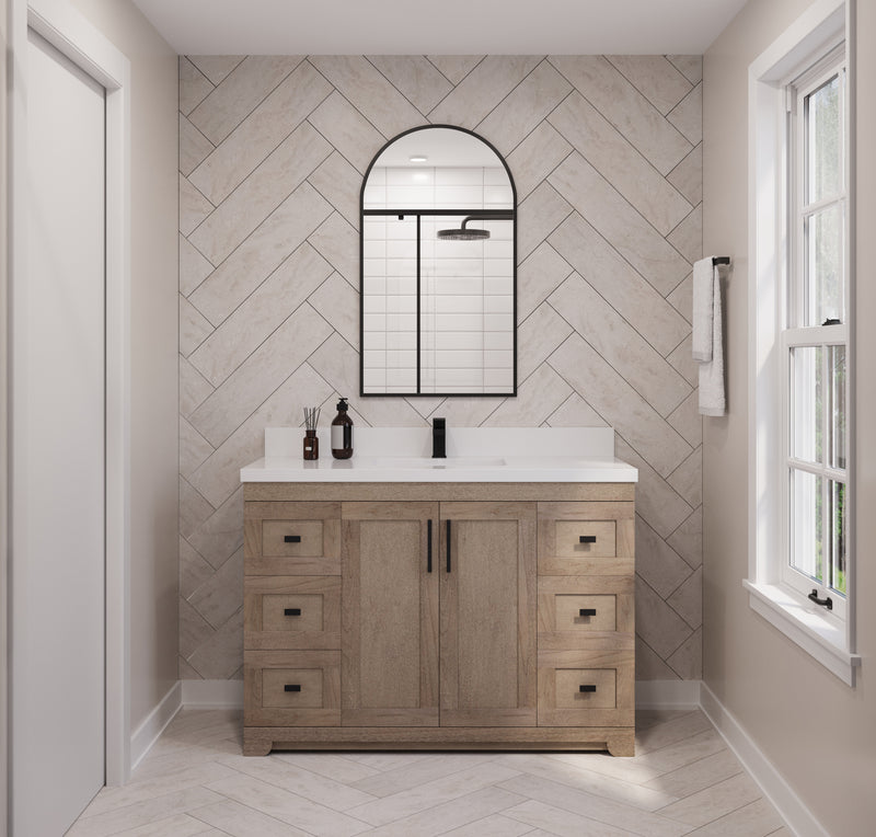 Westmount 48" Solid-Wood Canadian-Made Vanity w/ Quartz Top