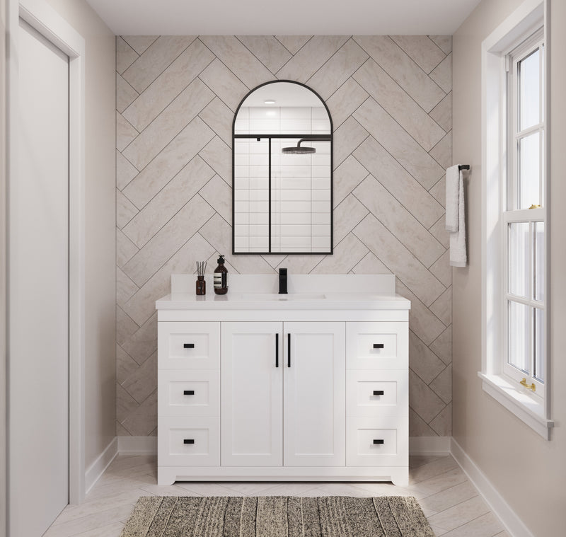 Westmount 48" Solid-Wood Canadian-Made Vanity w/ Quartz Top