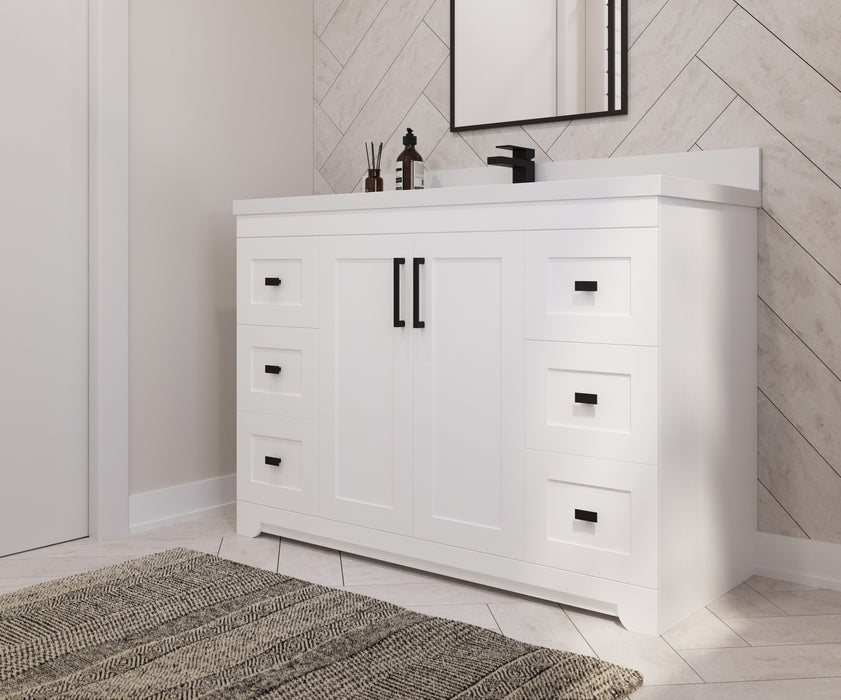 Westmount 48" Solid-Wood Canadian-Made Vanity w/ Quartz Top