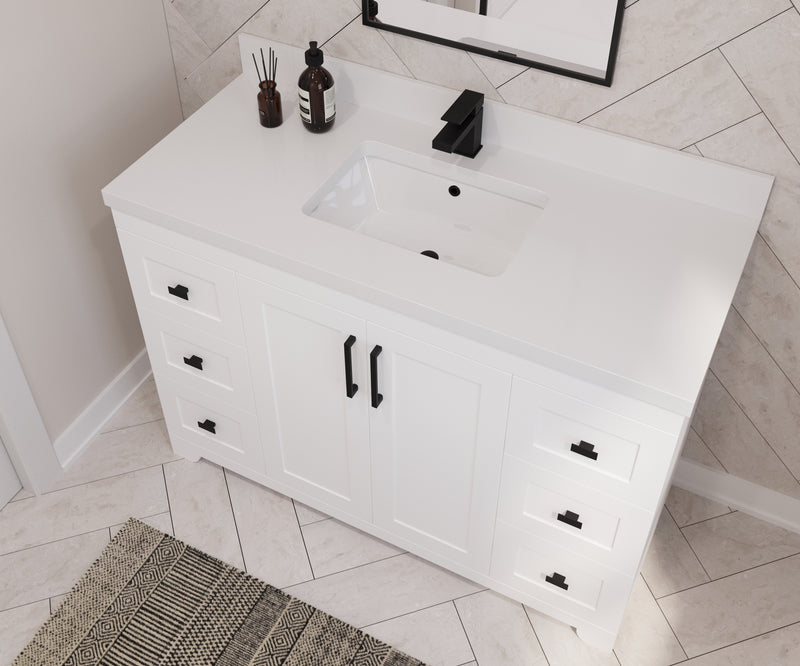 Westmount 48" Solid-Wood Canadian-Made Vanity w/ Quartz Top