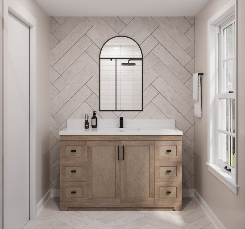 Westmount 54" Solid-Wood Canadian-Made Vanity w/ Quartz Top