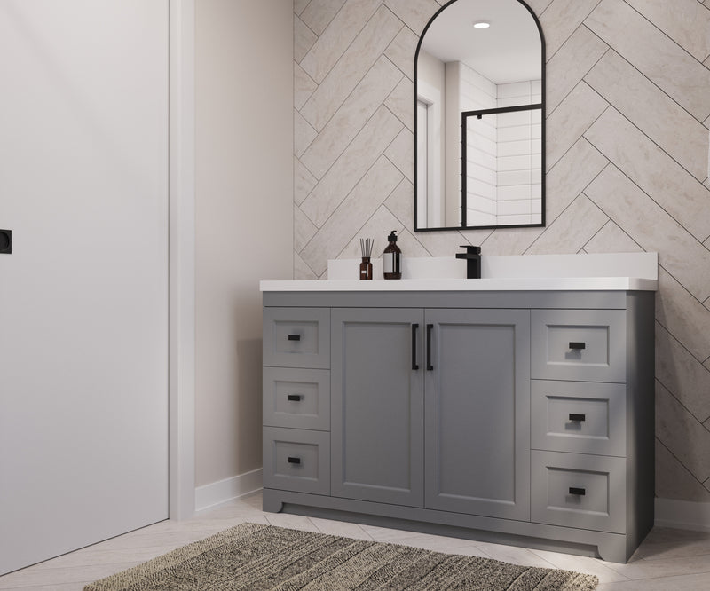 Westmount 54" Solid-Wood Canadian-Made Vanity w/ Quartz Top