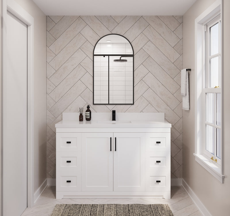 Westmount 54" Solid-Wood Canadian-Made Vanity w/ Quartz Top