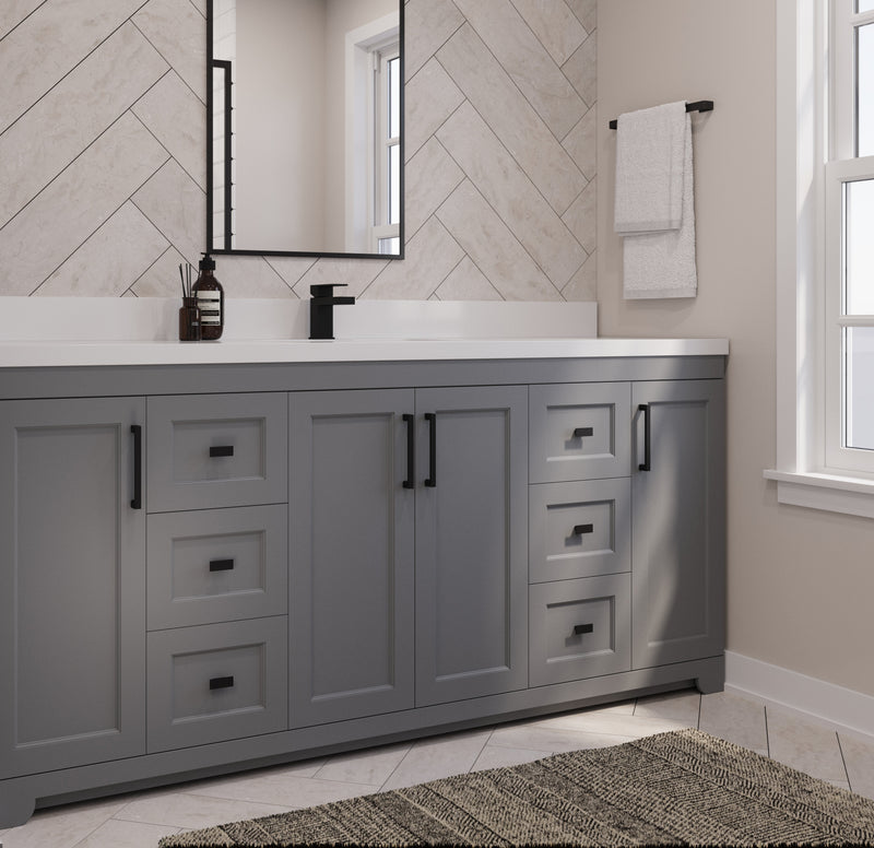 Westmount 72"S Solid-Wood Canadian-Made Vanity w/ Quartz Top