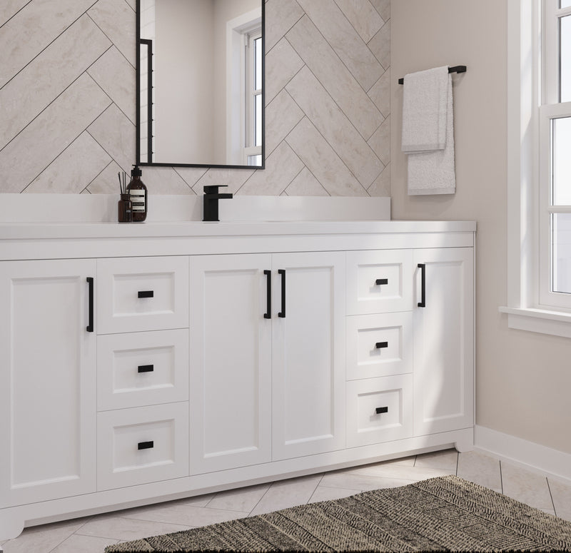 Westmount 72"S Solid-Wood Canadian-Made Vanity w/ Quartz Top