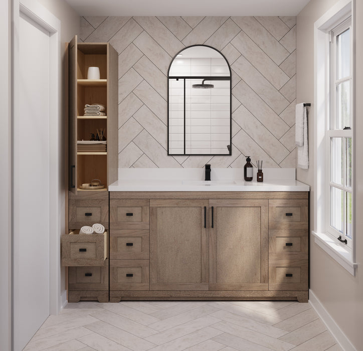 Westmount Solid-Wood Canadian Single Door Linen Tower