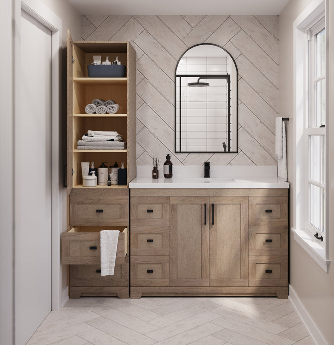 Westmount Solid-Wood Canadian Single Door Linen Tower