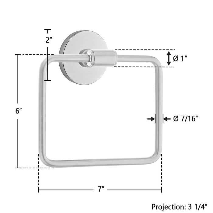 Emtek Transitional Brass Towel Ring