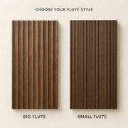 Choose your flute style — Big Flute or Small Flute door options
